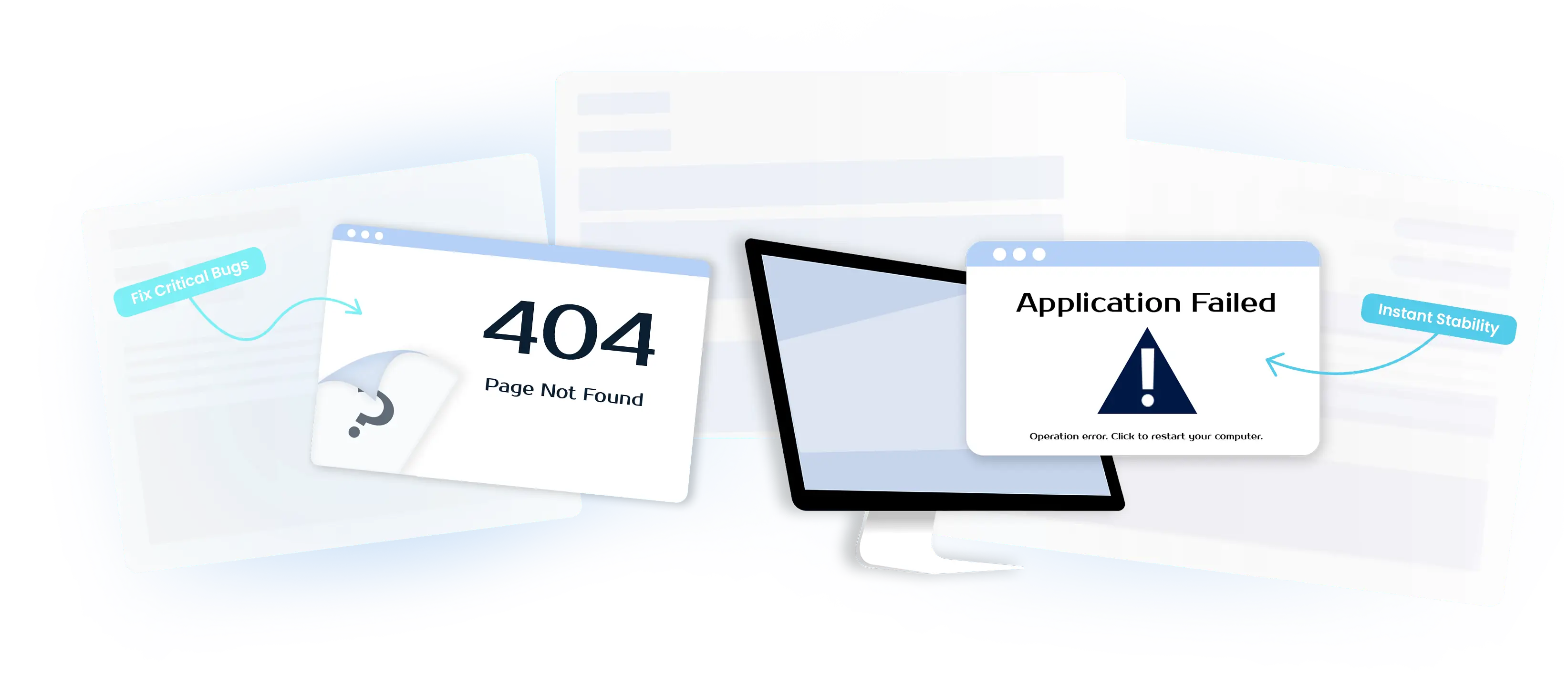 IT-bedrijf dat kritieke website- en applicatiefouten zoals 404- en Application failed-meldingen oplost