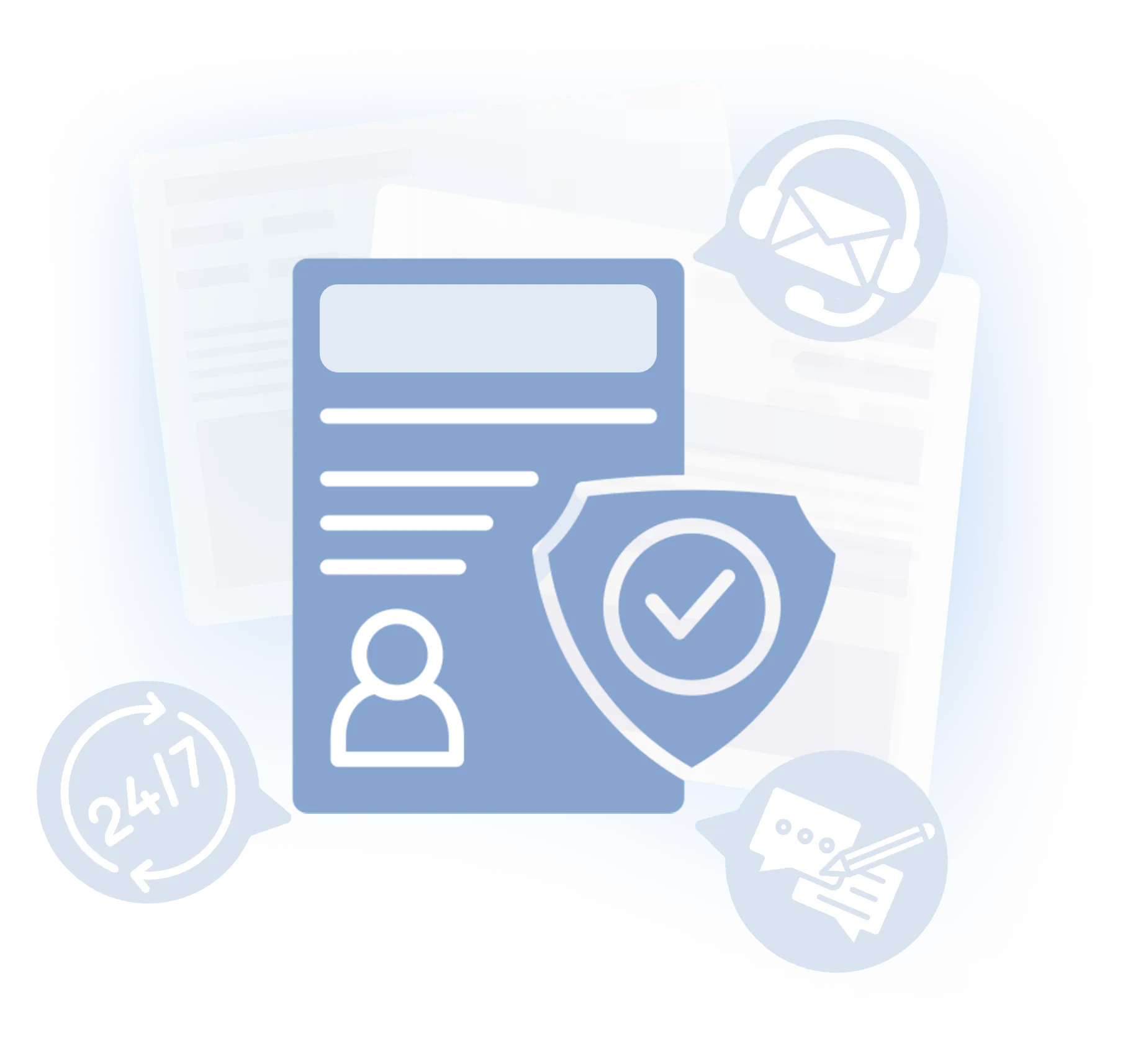 Illustratie van IT-bedrijf dat bedrijven helpt met IT-ondersteuning