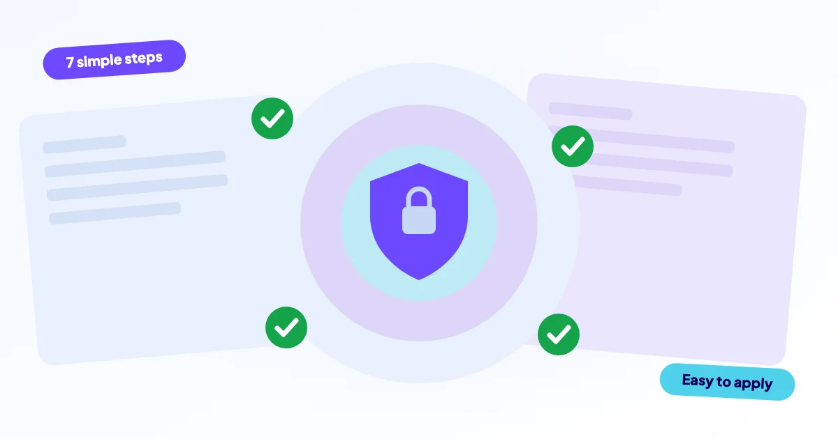Shield with padlock symbolising website security for small business